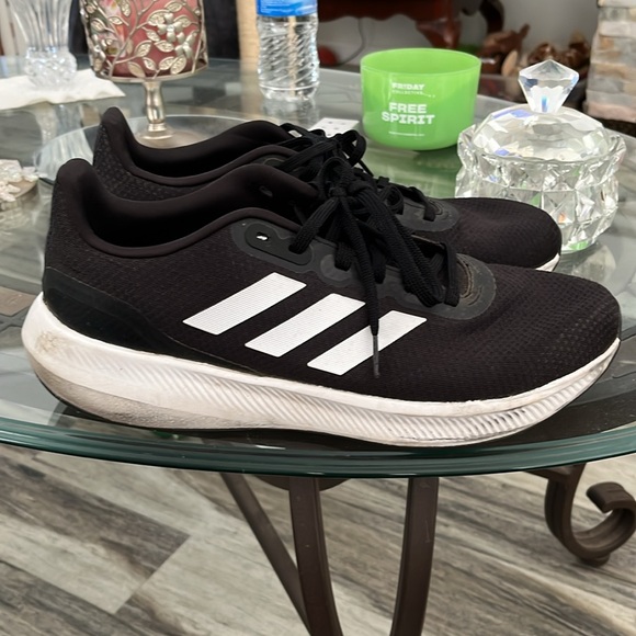 ☁️ADIDAS CLOUD FOAM ATHLETIC SHOES SIZE 11 BLACK GREAT CONDITION! - Picture 5 of 9